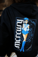 Load image into Gallery viewer, Sailor Mercury Cropped Hoodie
