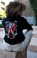 Load image into Gallery viewer, Sailor Mars Cropped Hoodie
